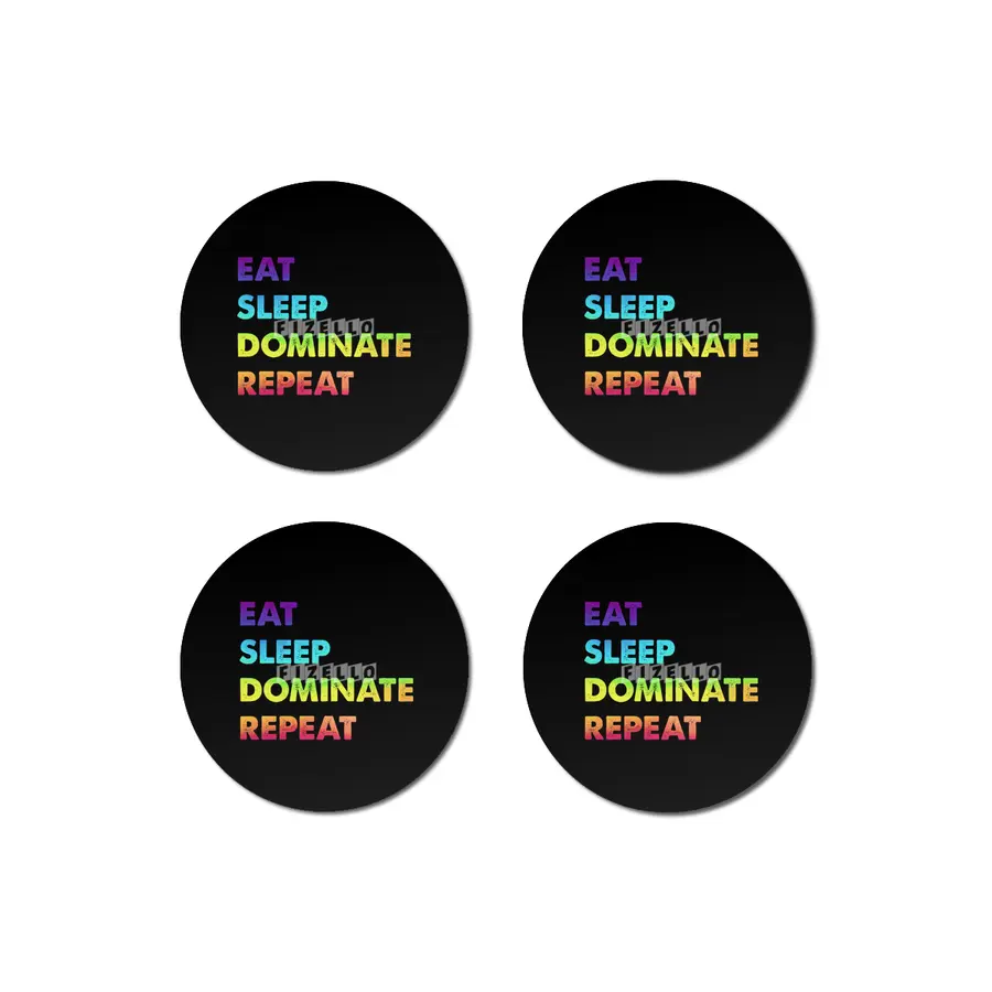 LGBT eat sleep dominate repeat Bardak Altlığı