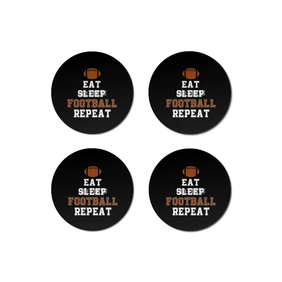 Football Player Eat Sleep Football Repeat Love Football Bardak Altlığı