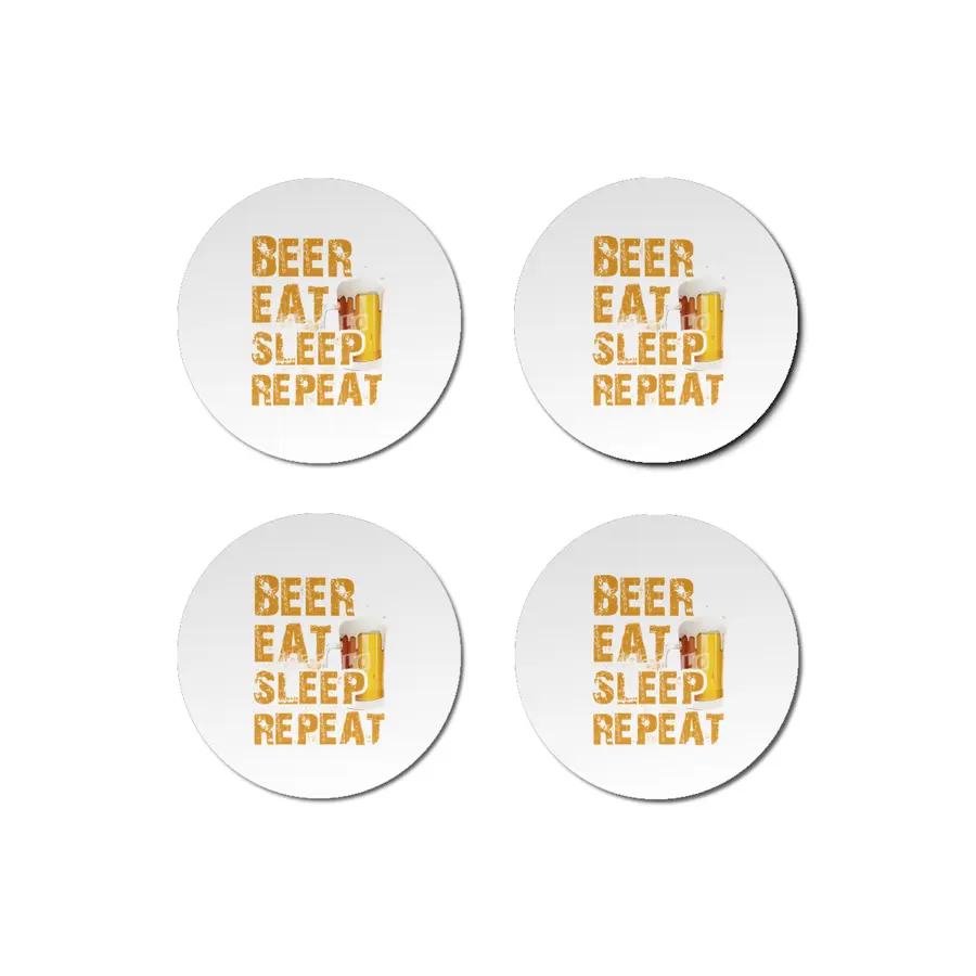 Beer Eat Sleep Repeat Bardak Altlığı