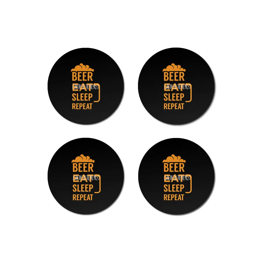 Beer eat sleep repeat Bardak Altlığı