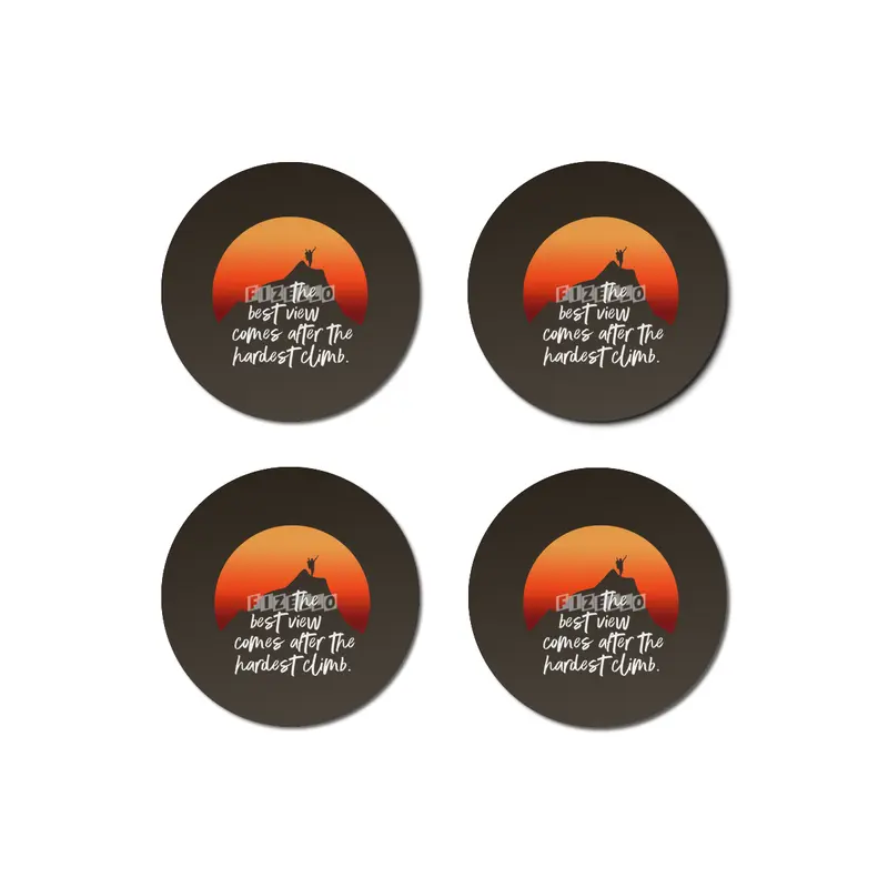 Success Climbing Motivation Bardak Altlığı