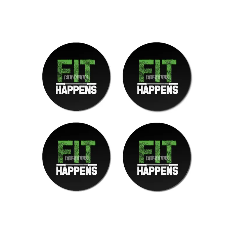 Fit Happens Cross Fit Barbell Fitness Exercise Workout Train Mens gym crossfit lifting Bardak Altlığı