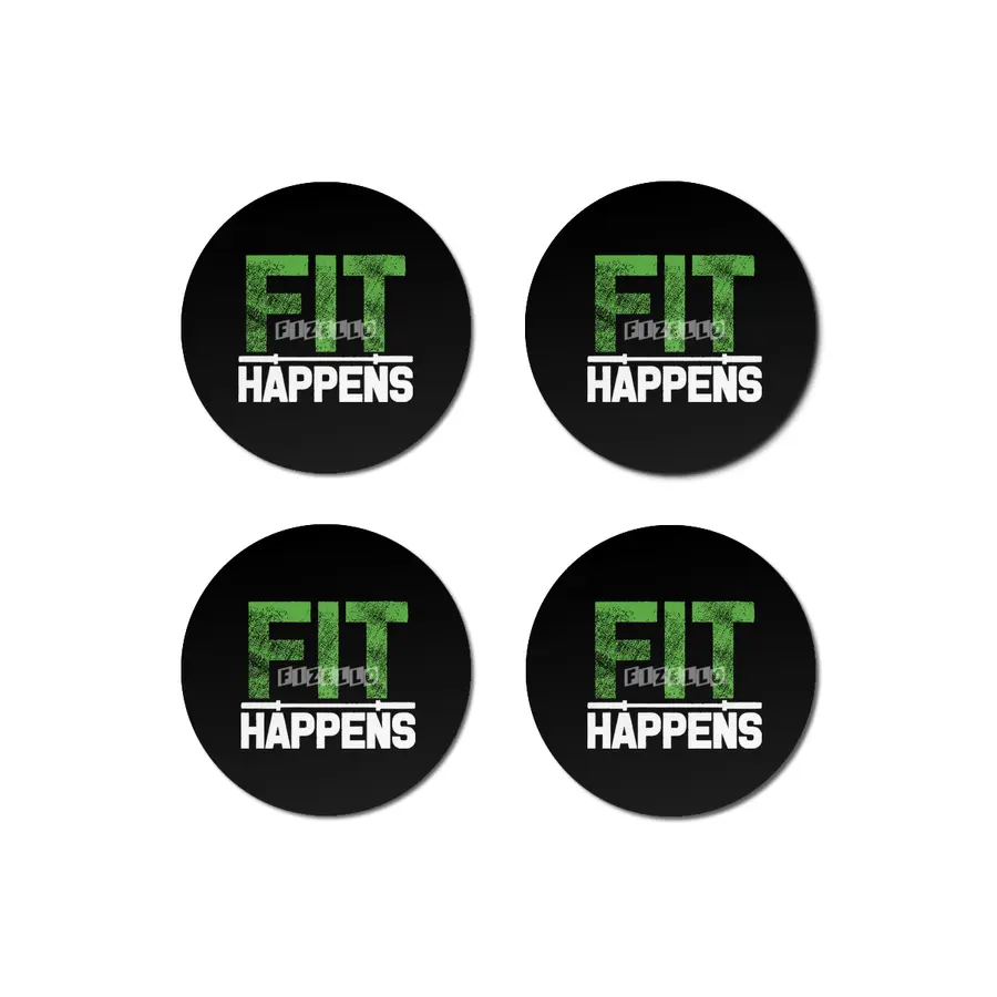 Fit Happens Cross Fit Barbell Fitness Exercise Workout Train Mens gym crossfit lifting Bardak Altlığı