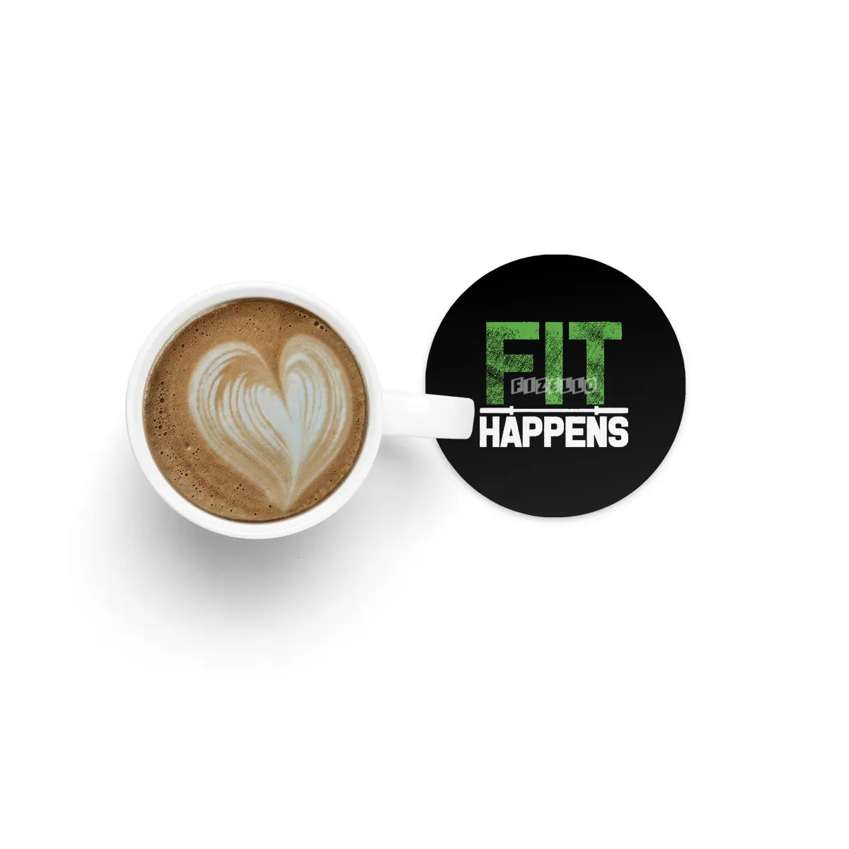 Fit Happens Cross Fit Barbell Fitness Exercise Workout Train Mens gym crossfit lifting Bardak Altlığı