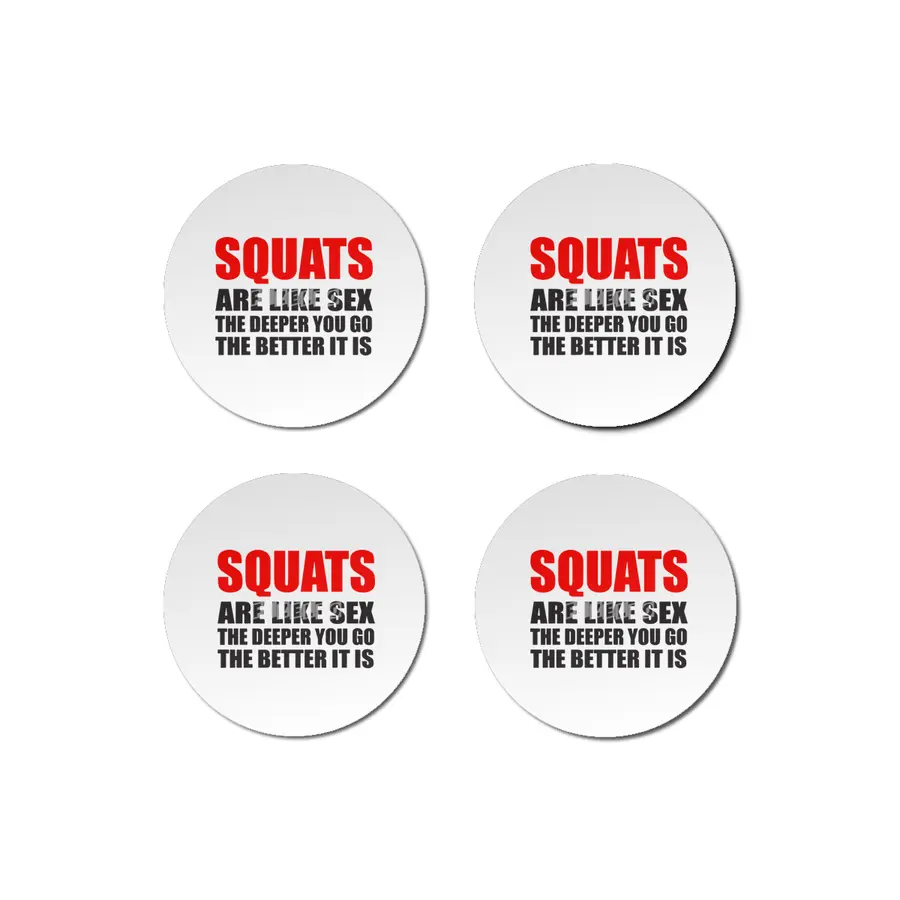 Squats Sex Health Fitness Gym Crossfit Bardak Altlığı