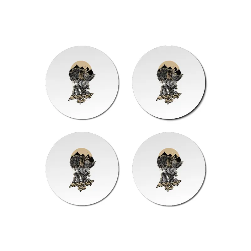 Moonlight Gym Werewolf - Gym Bodybuilding Fitness Design Bardak Altlığı