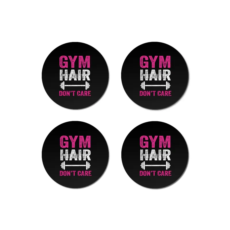 Gym Hair Don't Care Funny Fitness Design Gift Idea Bardak Altlığı