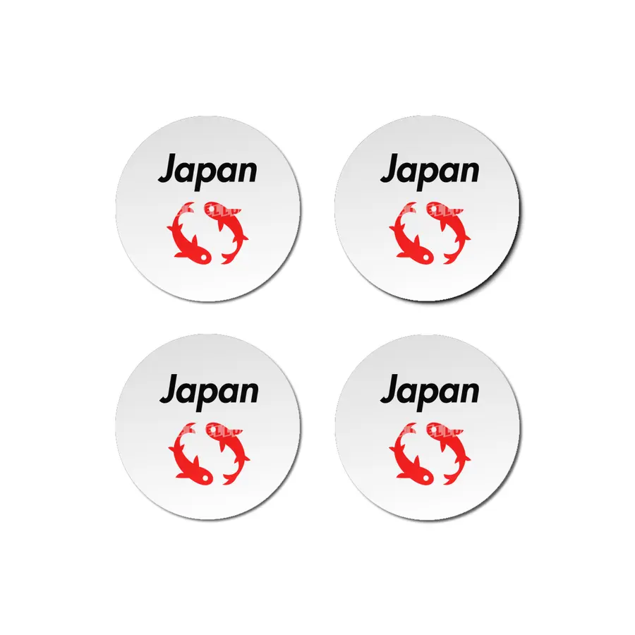 Japanese Iconic Koi Fish Bardak Altlığı