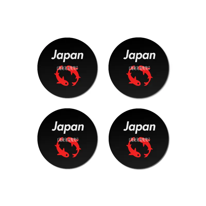 Japanese Iconic Koi for Dark Color Bardak Altlığı