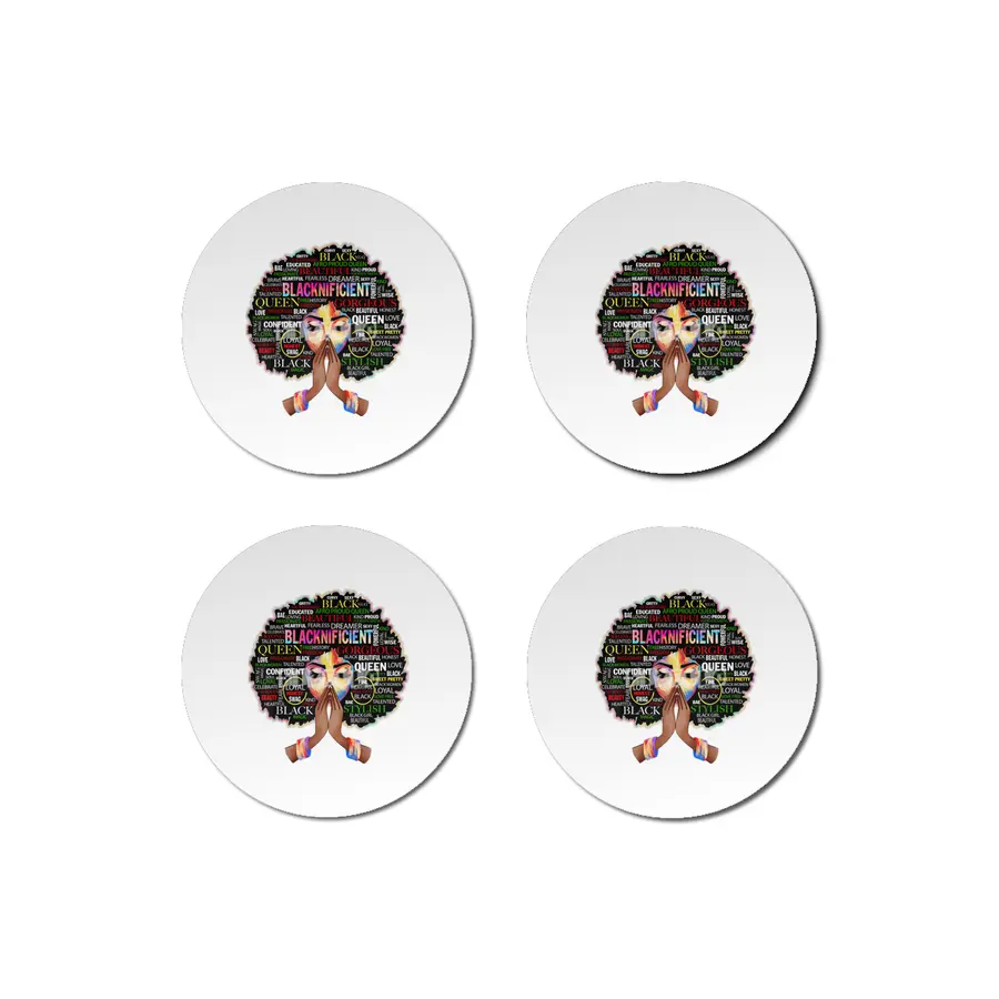 Black Woman Diva Urban Hipster Girl Bardak Altlığı