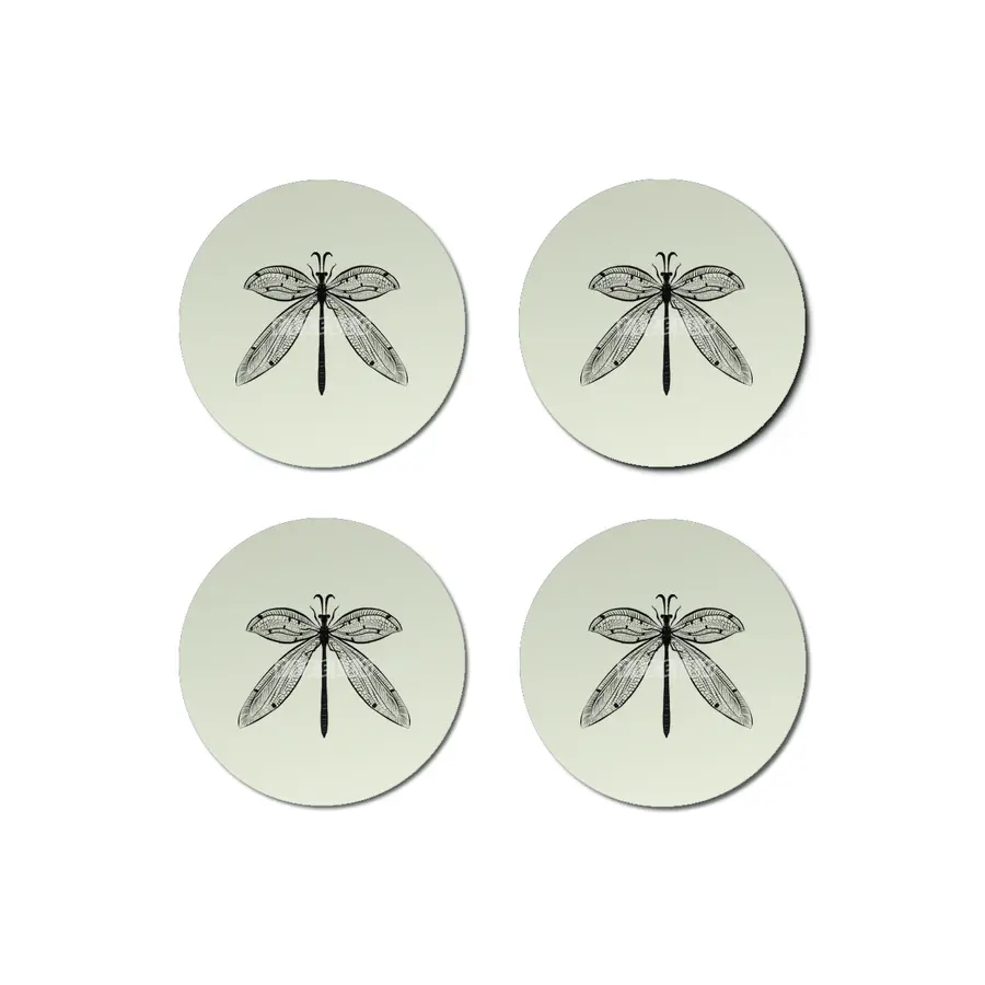 Dragonfly Nature Lover Insect Art Bardak Altlığı