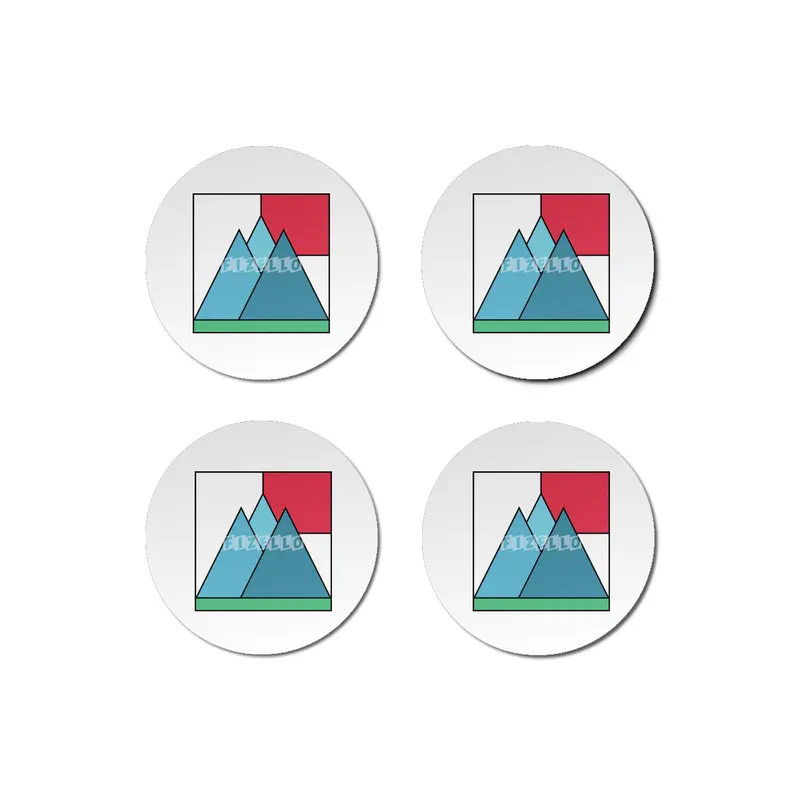 Simply mountains minimalistic nature design Bardak Altlığı
