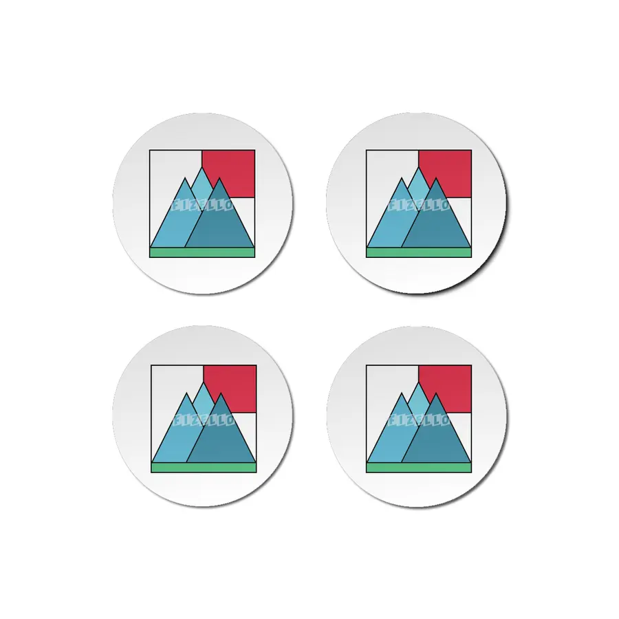 Simply mountains minimalistic nature design Bardak Altlığı