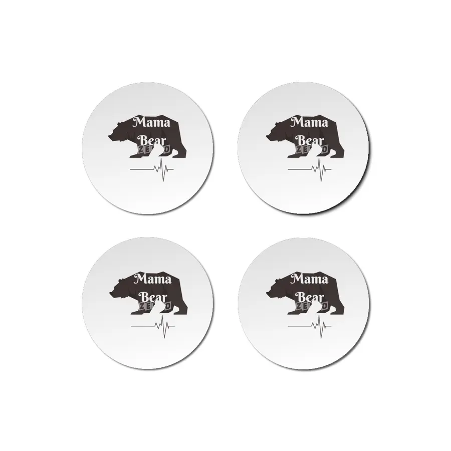 Mama Bear Shirt, Mama Bear Tshirt, Momma Bear, Mama Bear Gift, Animal Nature Lover  Bardak Altlığı