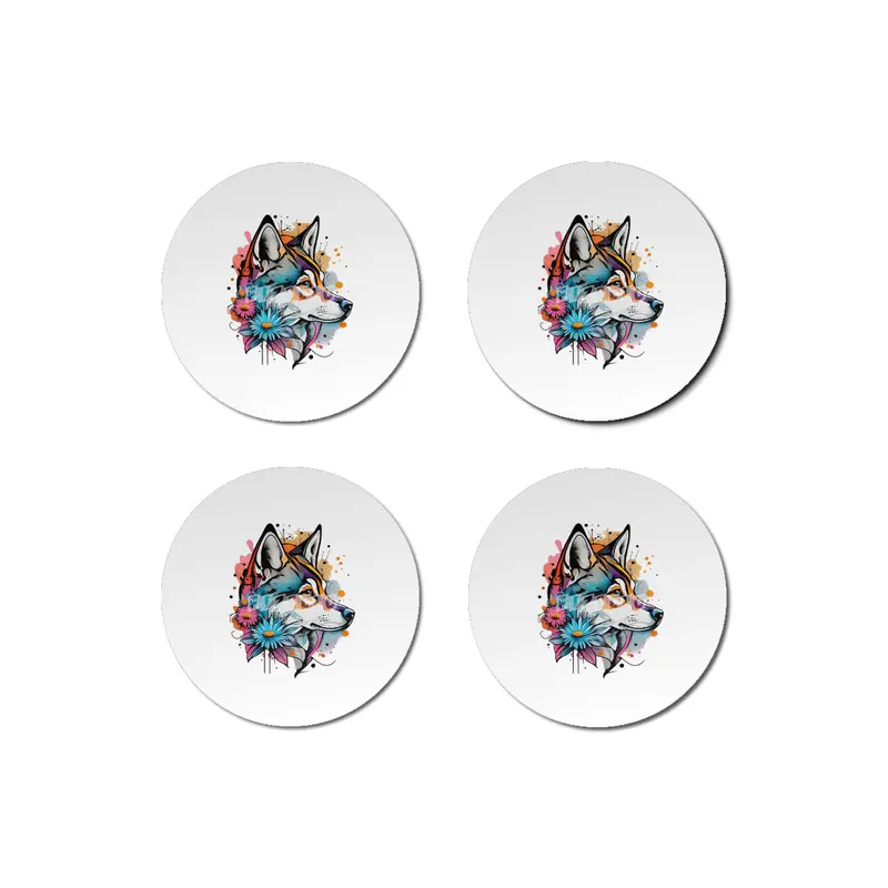 Charming Watercolor Dog Design for Dog Lovers Bardak Altlığı