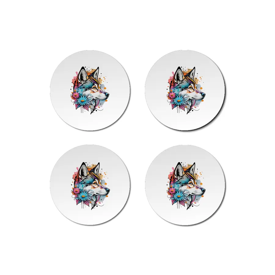 Charming Watercolor Dog Design for Dog Lovers Bardak Altlığı