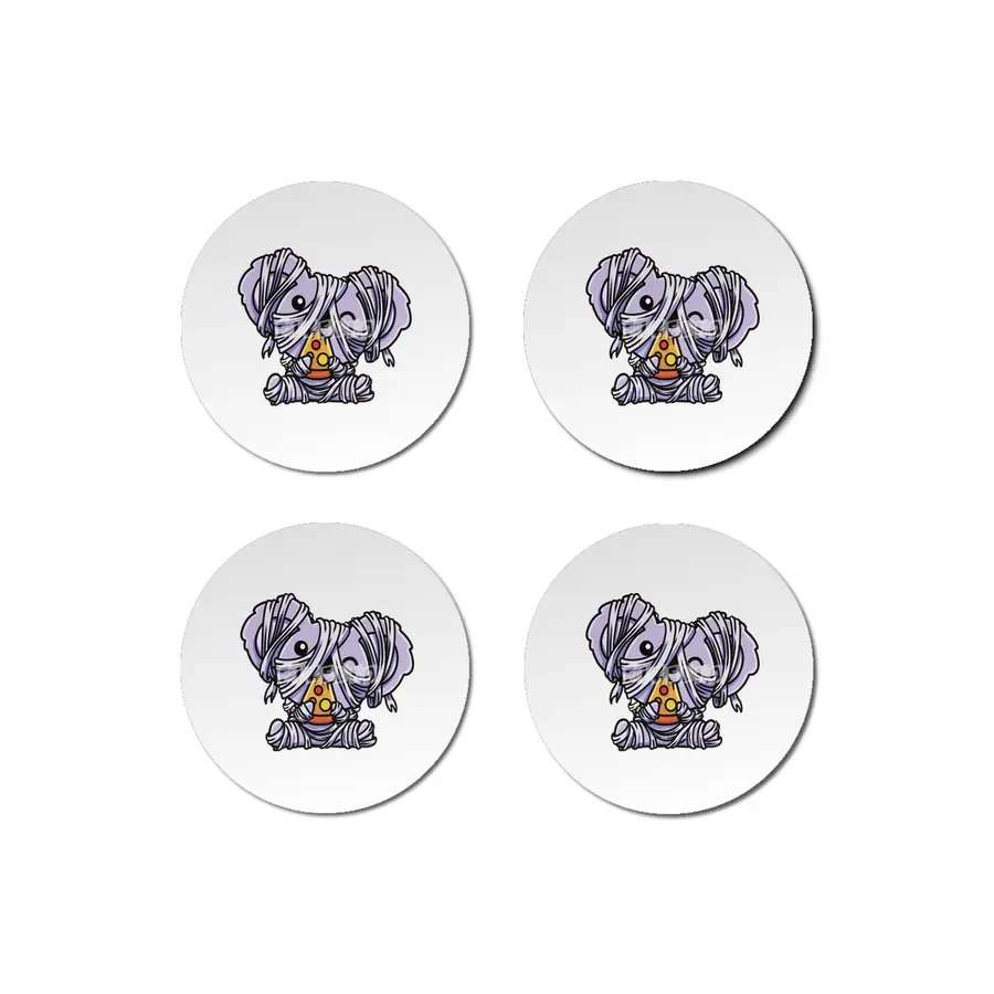 Cute Spooky Halloween Koala Bear as Mummy Costume Bardak Altlığı