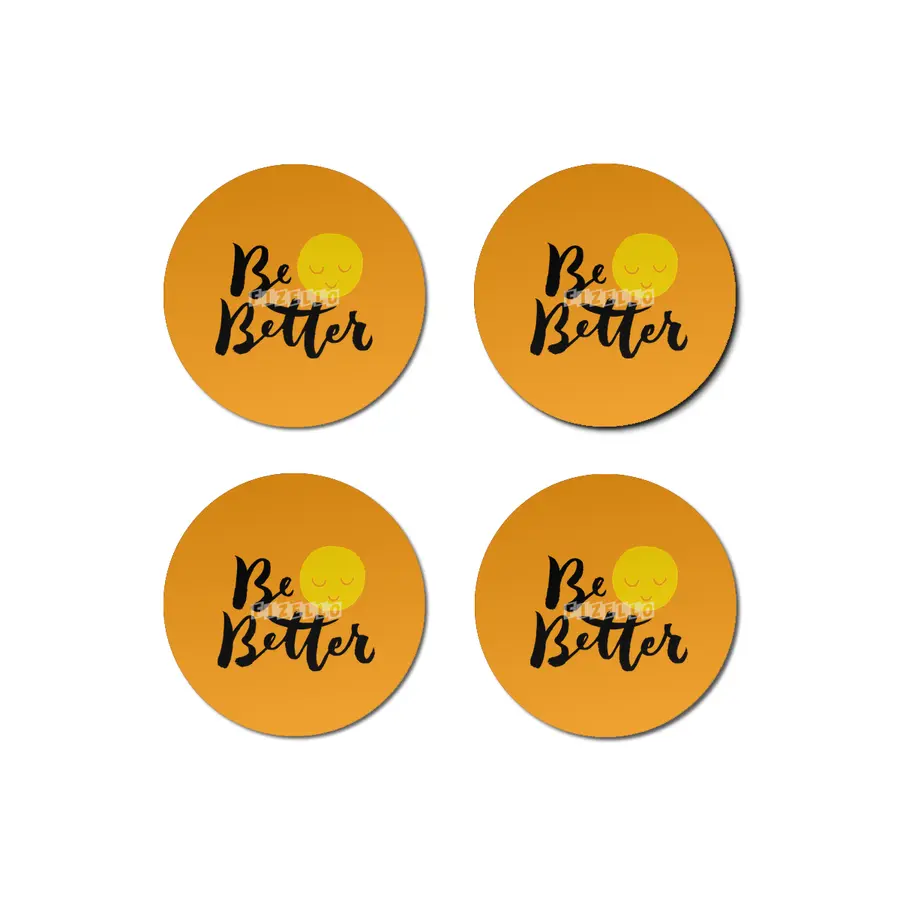 Be Better - Brush lettering design Bardak Altlığı