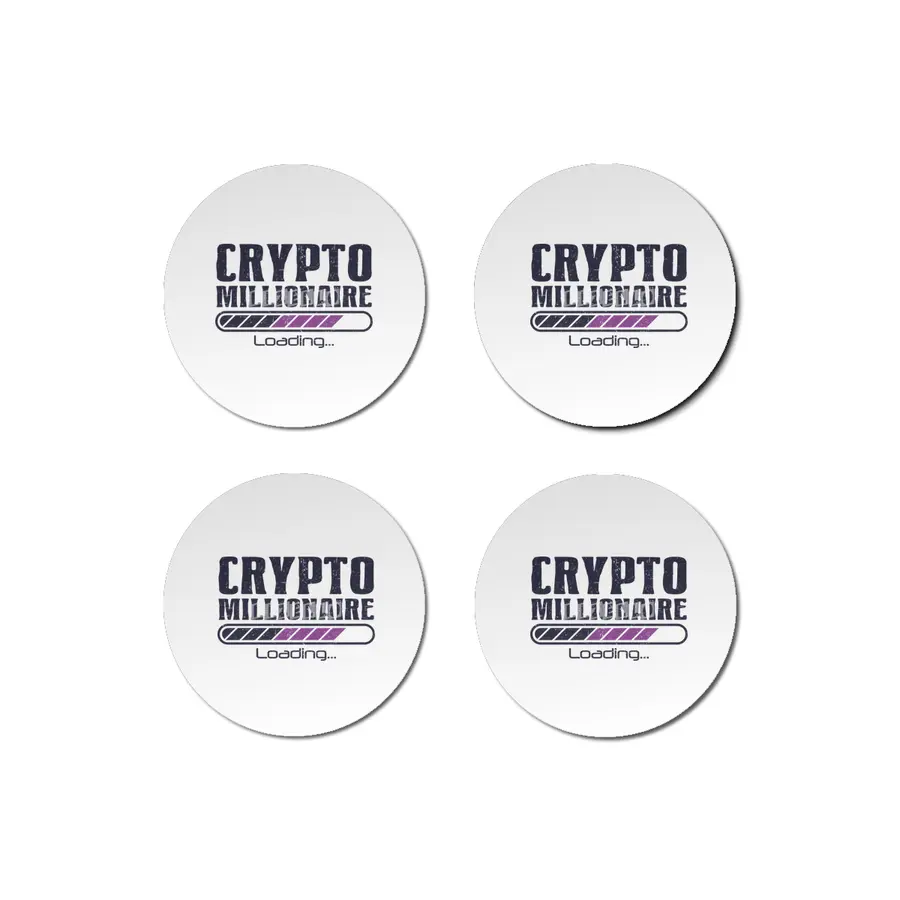 Crypto Millionaire Funny Bitcoin Crypto Bardak Altlığı