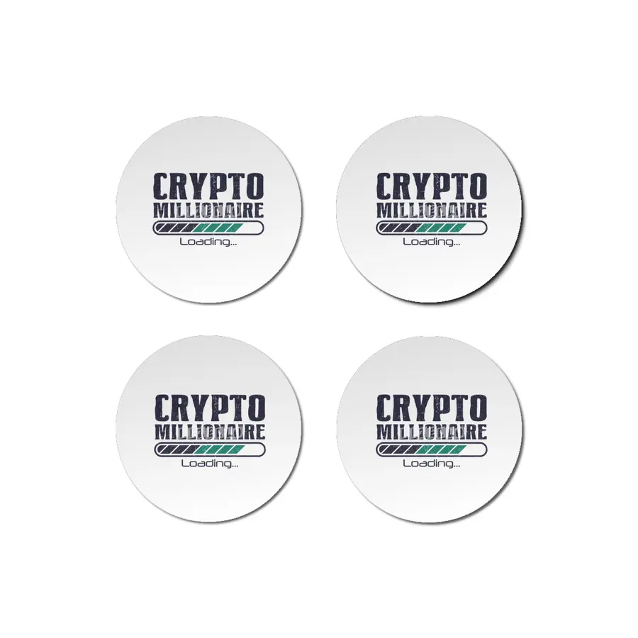 Crypto Millionaire Funny Bitcoin Crypto Bardak Altlığı