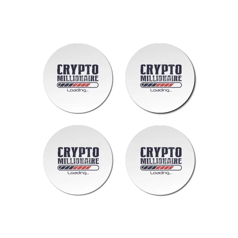 Crypto Millionaire Funny Bitcoin Crypto Bardak Altlığı