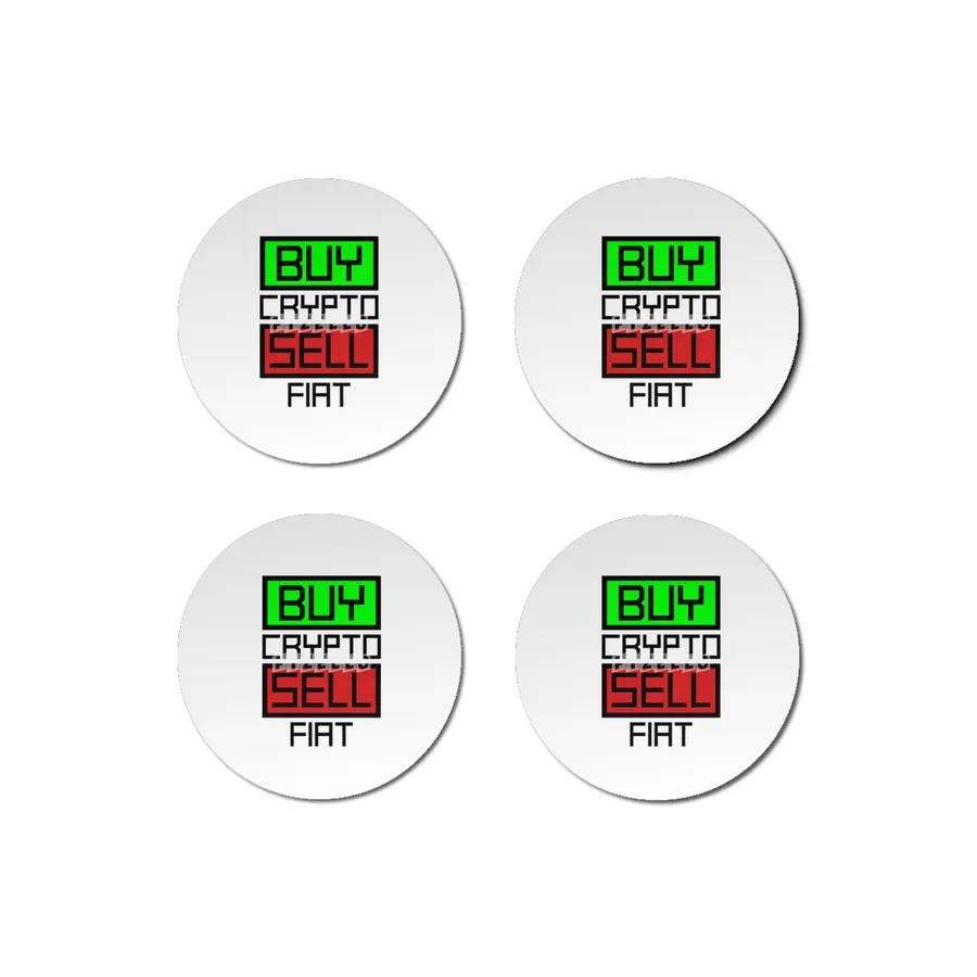Buy Crypto Sell Fiat Buttons Bardak Altlığı