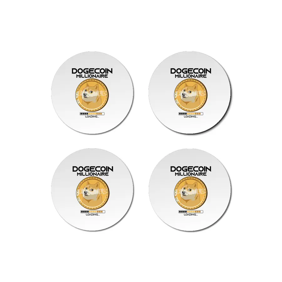 Dogecoin Millionaire Funny Crypto Cryptocurrency Bardak Altlığı