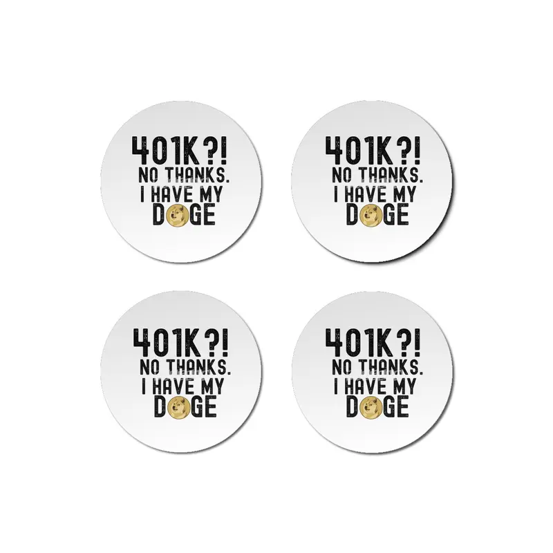 Dogecoin Hodl - Crypto Shirt Bardak Altlığı
