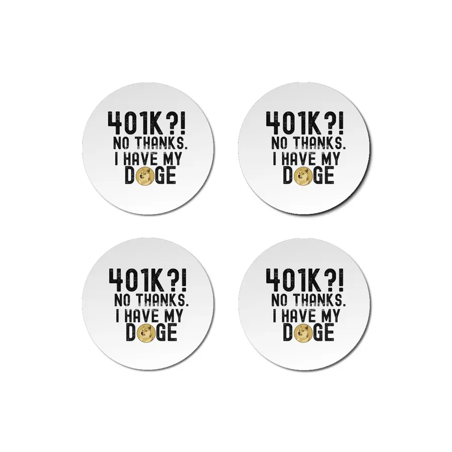 Dogecoin Hodl - Crypto Shirt Bardak Altlığı
