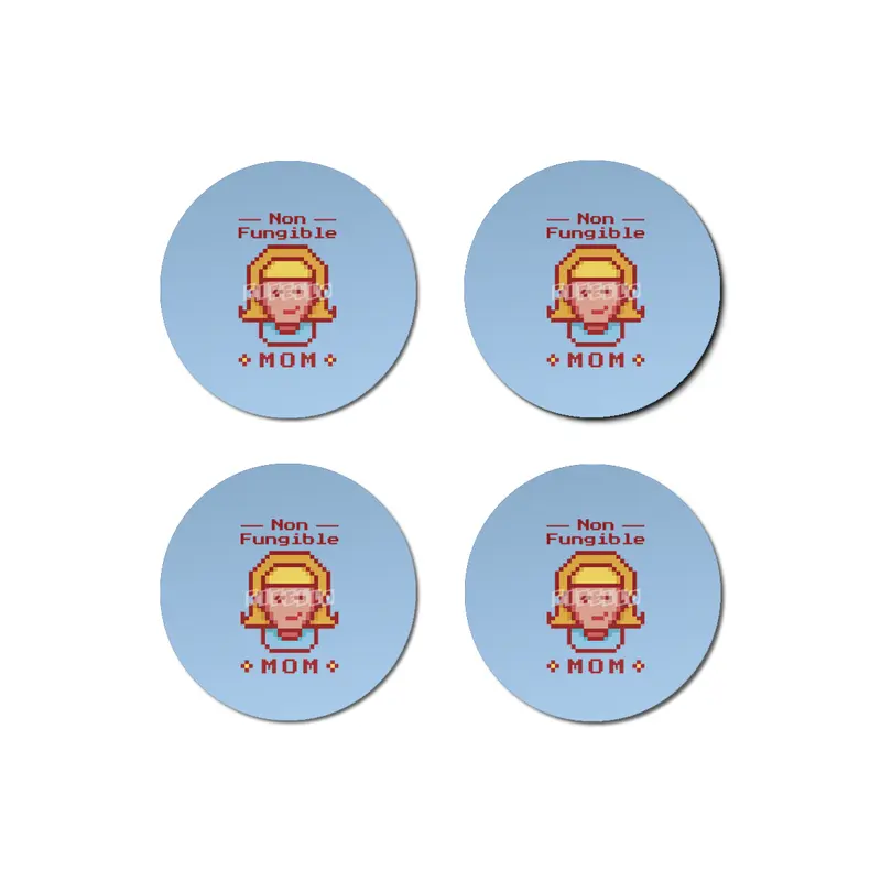 NFT Non-Fungible Mom  Crypto Art Token Mother's Day Bardak Altlığı
