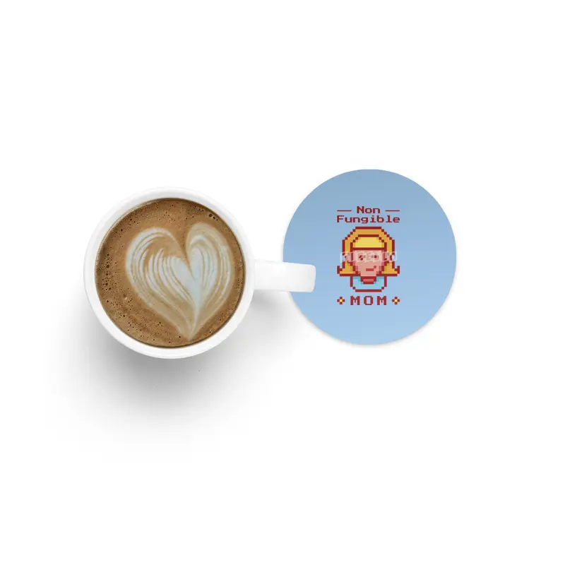 NFT Non-Fungible Mom  Crypto Art Token Mother's Day Bardak Altlığı