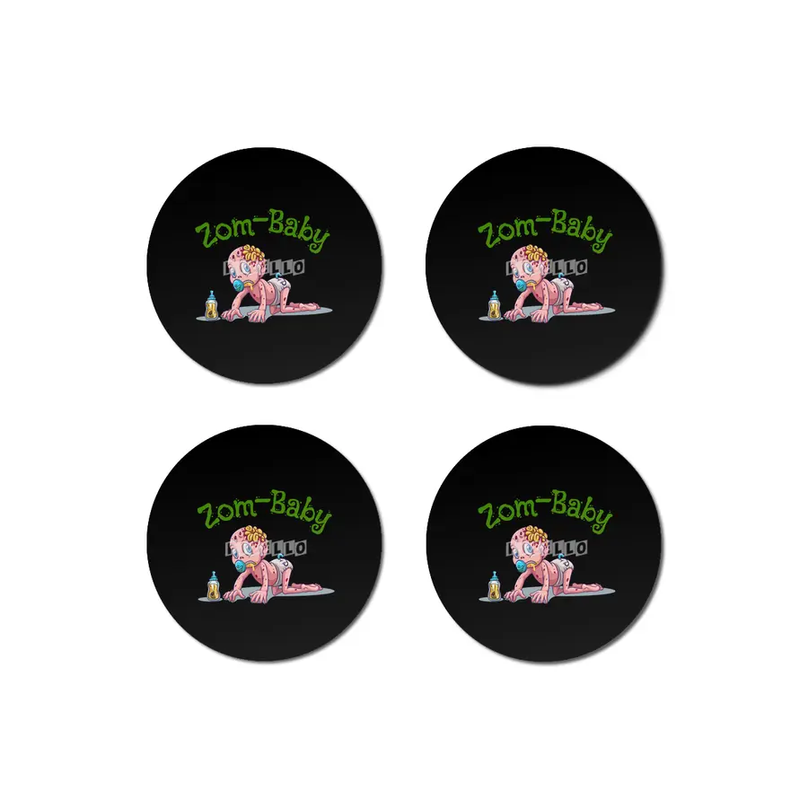 "Zom-Baby" Zombie Baby Design Bardak Altlığı
