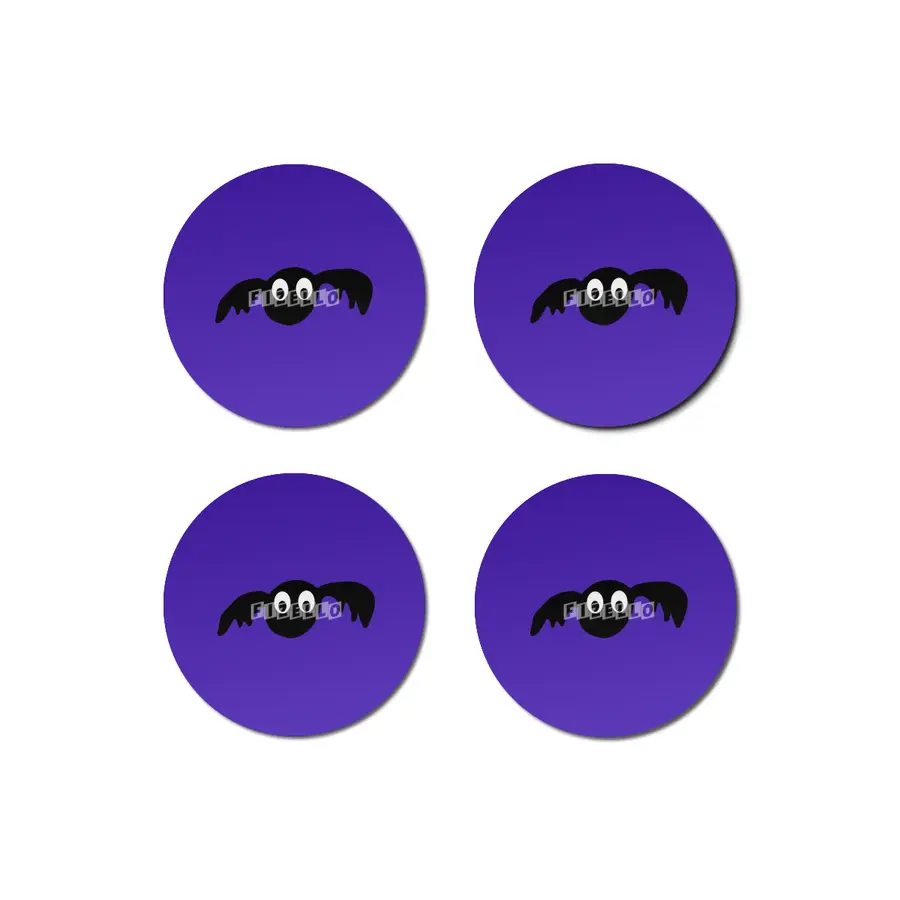 Cute Halloween Bat Bardak Altlığı