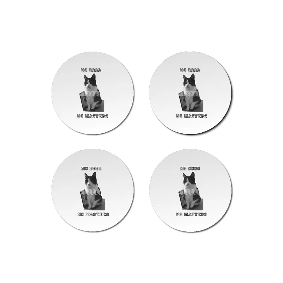 No Dogs No Masters Bardak Altlığı