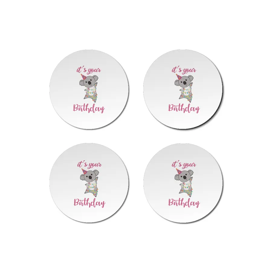 Happy Birthday Wishes To You Koala Cute Animals Bardak Altlığı