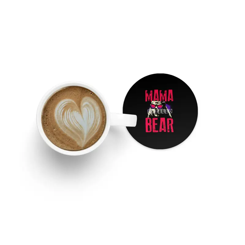 Mama Bear Mom Mother Mothers Day Matching Family For Women Bardak Altlığı
