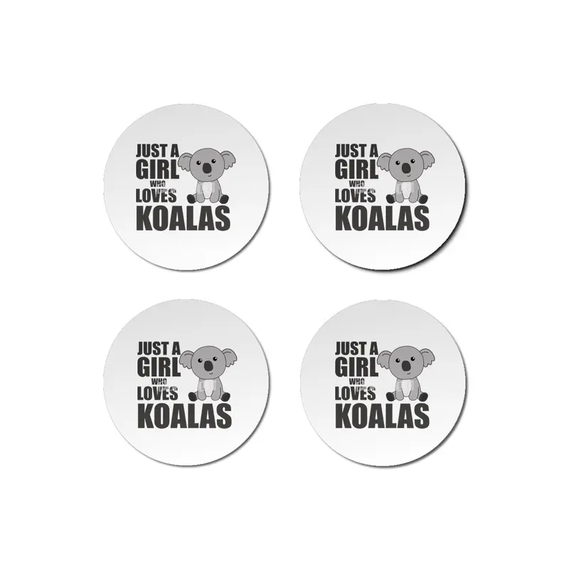 Just A Girl Who Loves Koalas Cute Koala Bear Bardak Altlığı