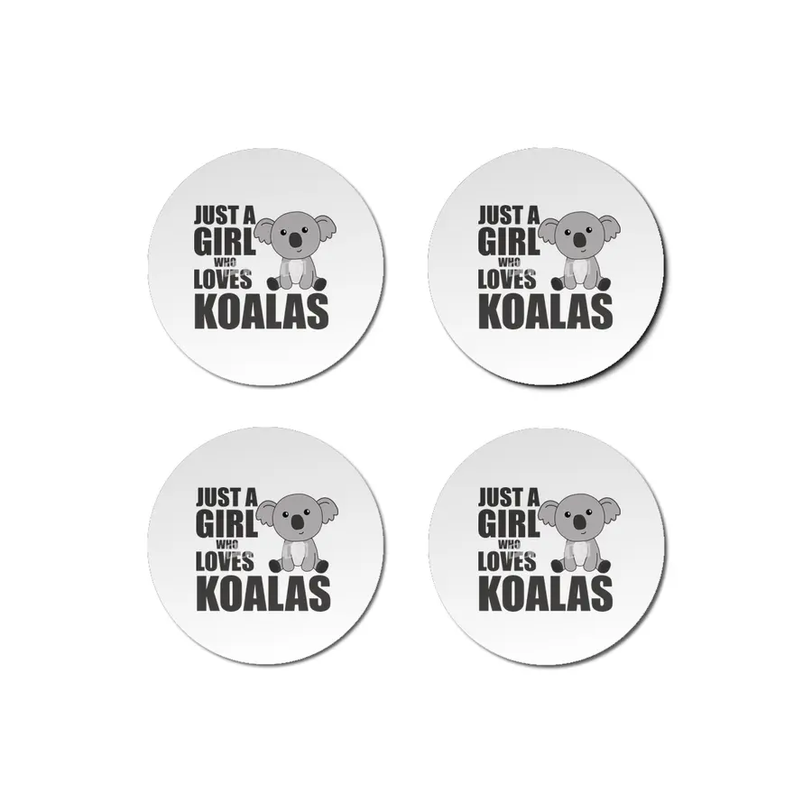Just A Girl Who Loves Koalas Cute Koala Bear Bardak Altlığı