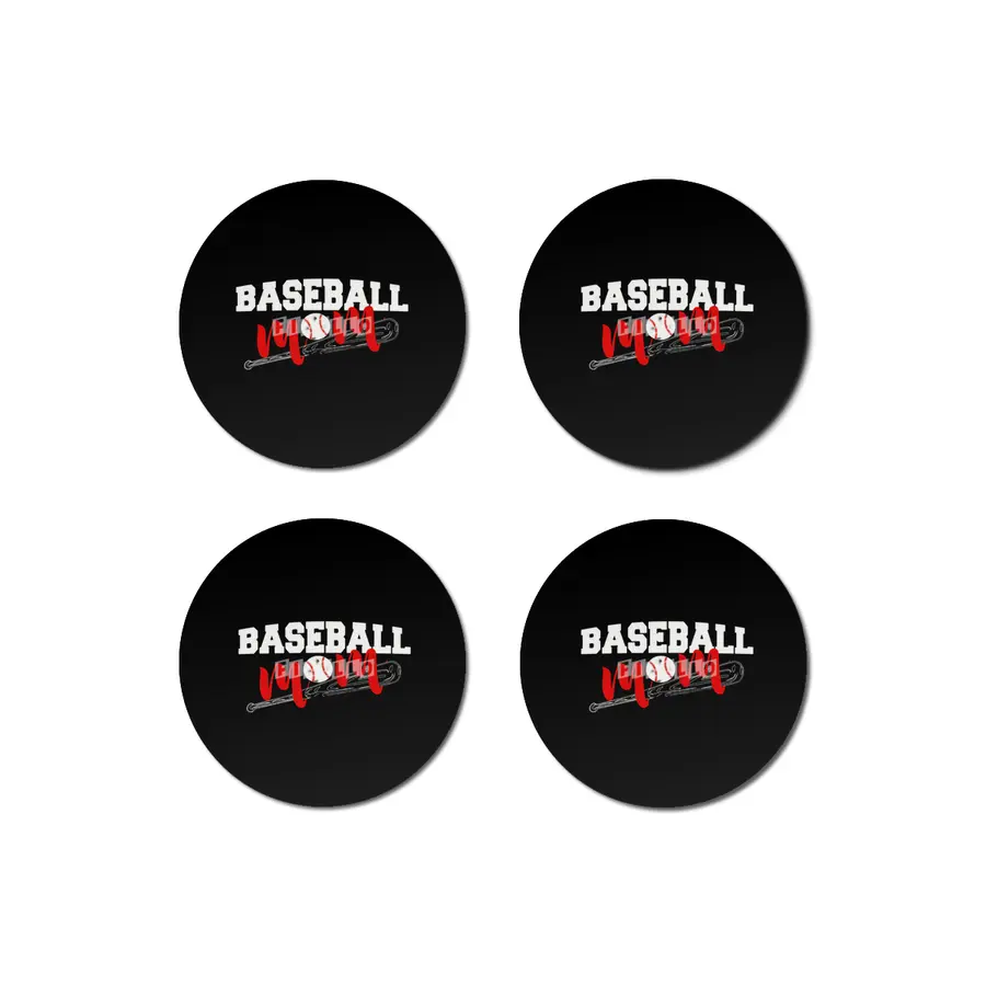 Baseball Mom Shirt for the mother Bardak Altlığı