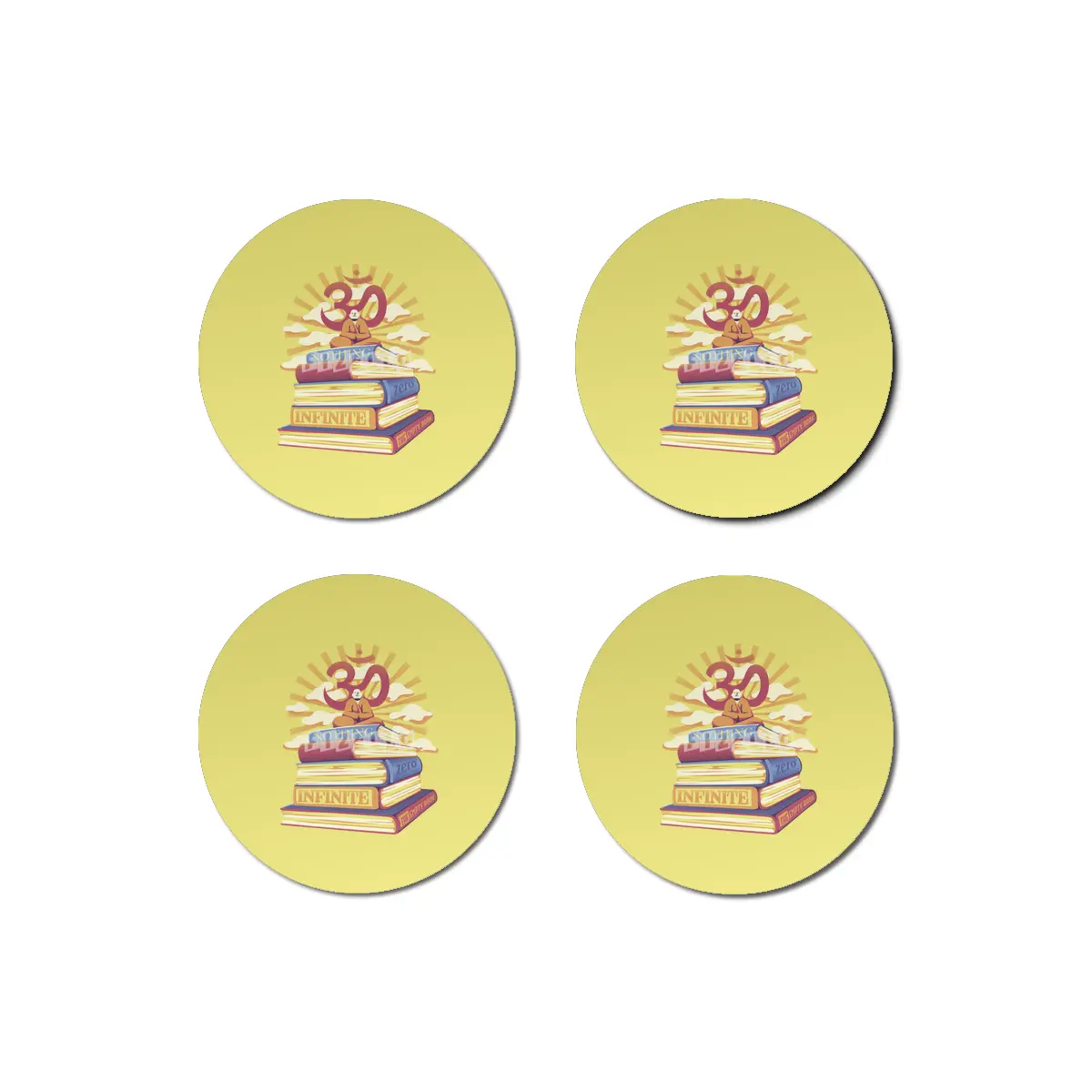 Book Lover Meditation Bardak Altlığı