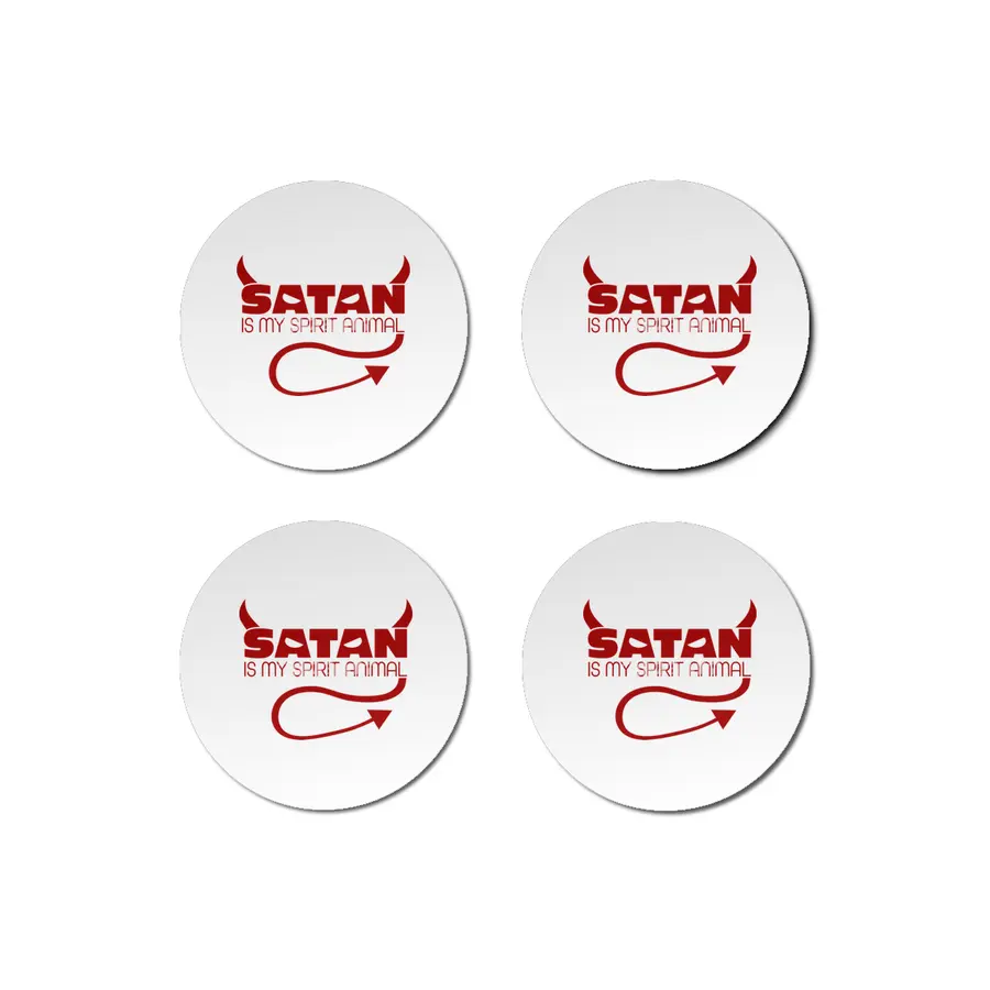 Satan is My Spirit Animal - Red Bardak Altlığı