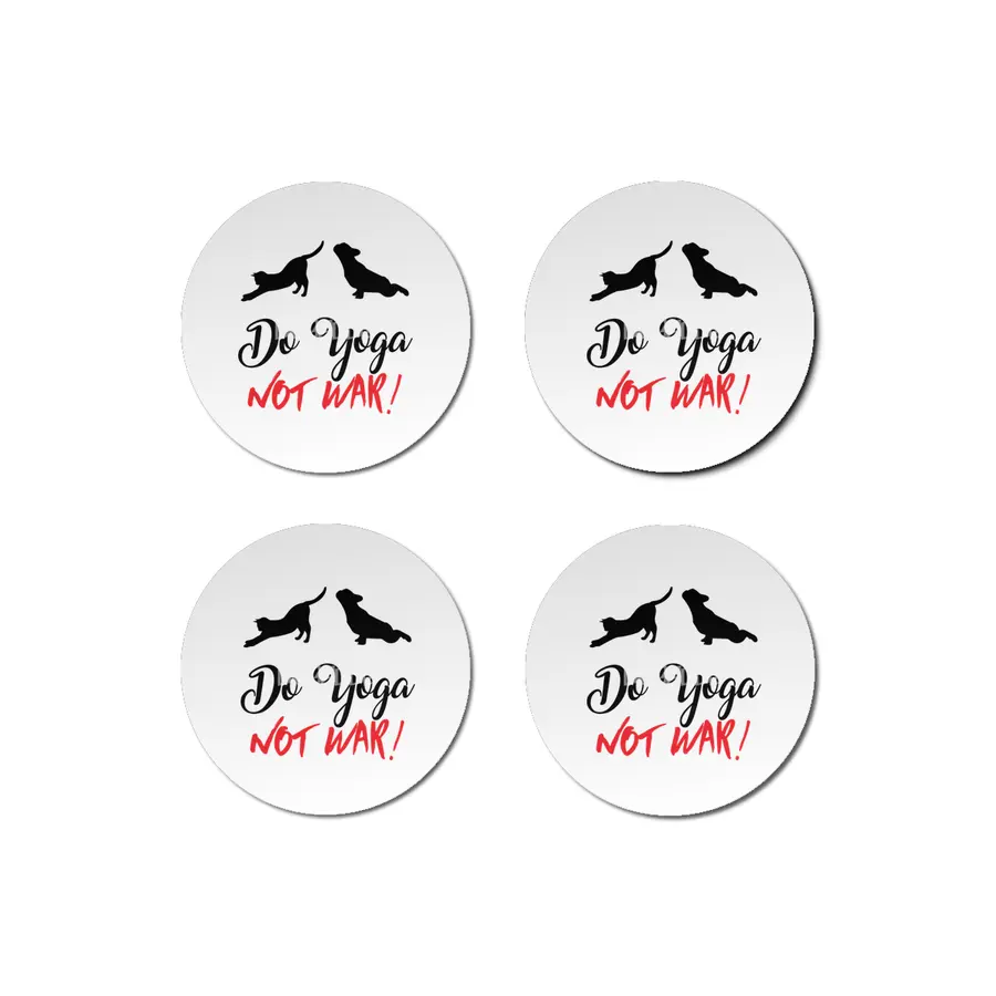 Do Yoga Not War Bardak Altlığı