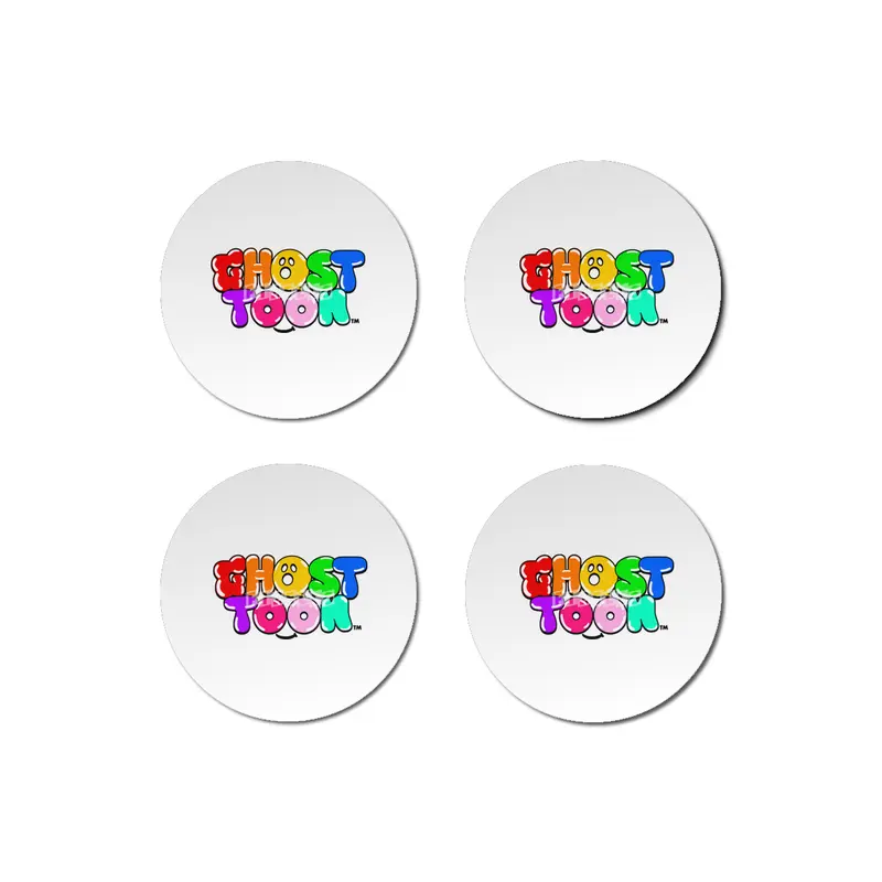 GHOSTTOON™ Series Logo Colorful Bubble Graffiti Tee Shirt Bardak Altlığı