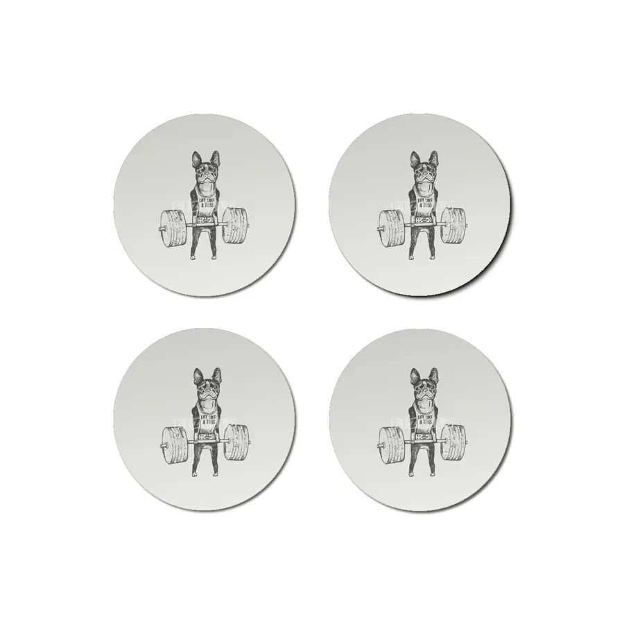 Boston Terrier Lift Bardak Altlığı