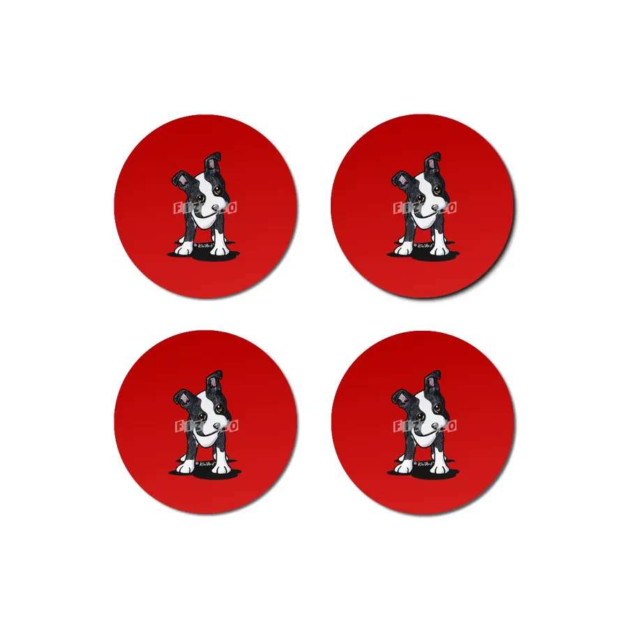 KiniArt Boston Terrier Bardak Altlığı