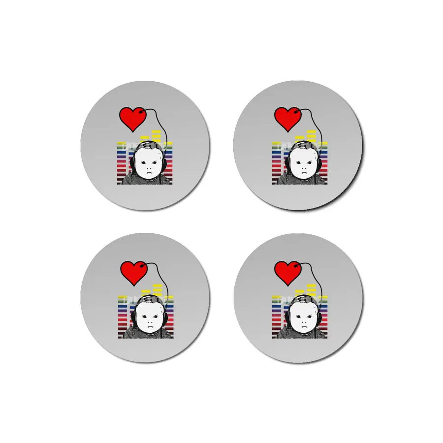 Heartbeat Bardak Altlığı