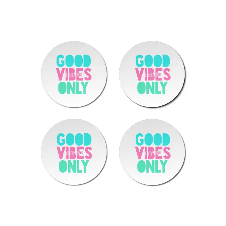 Pastel Good Vibes Only Bardak Altlığı