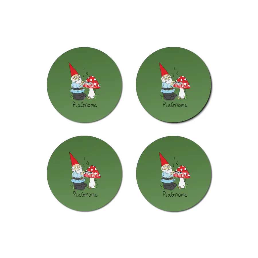 PiaGnome - The Piano Playing Gnome Bardak Altlığı