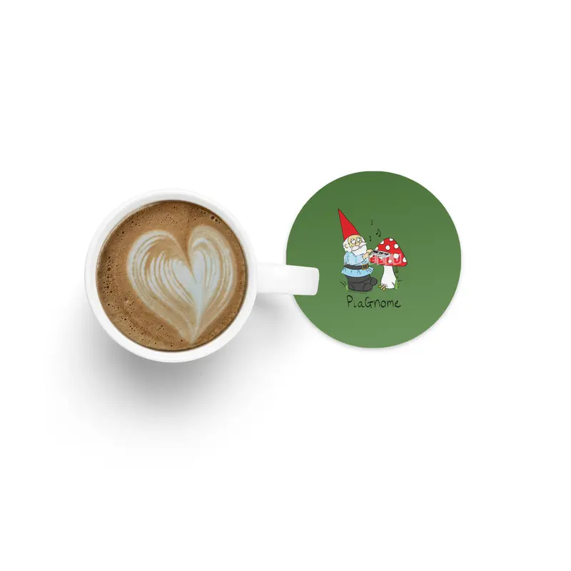 PiaGnome - The Piano Playing Gnome Bardak Altlığı
