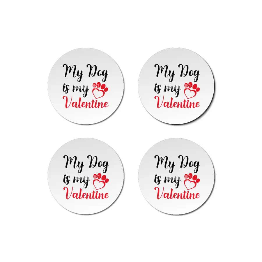 My Dog is My Valentine Shirt,Dog Shirts Bardak Altlığı